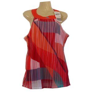 NWT ADIDAS Adizero Tank Tennis Top Red Blue Sz L